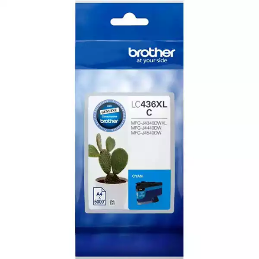 Picture of BROTHER LC436XL INVESTMENT INK CARTRIDGE HIGH YIELD CYAN