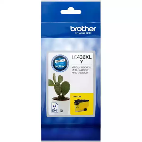 Picture of BROTHER LC436XL INVESTMENT INK CARTRIDGE HIGH YIELD YELLOW