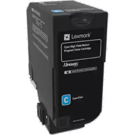 Picture of LEXMARK 74C6HC0 TONER CARTRIDGE HIGH YIELD CYAN