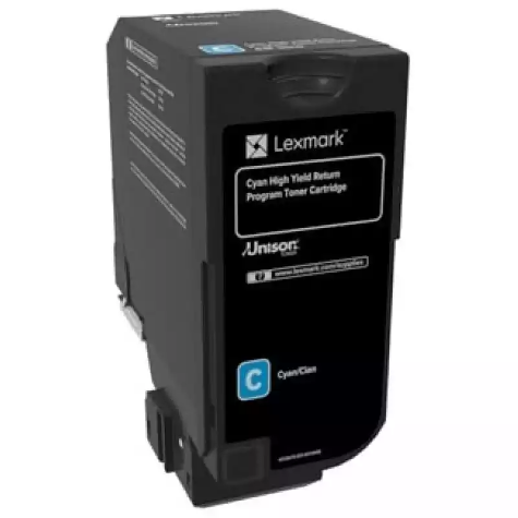 Picture of LEXMARK 84C6HC0 TONER CARTRIDGE HIGH YIELD CYAN