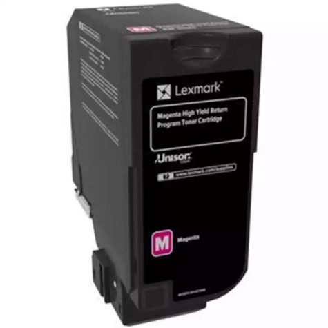 Picture of LEXMARK 84C6HM0 TONER CARTRIDGE HIGH YIELD MAGENTA