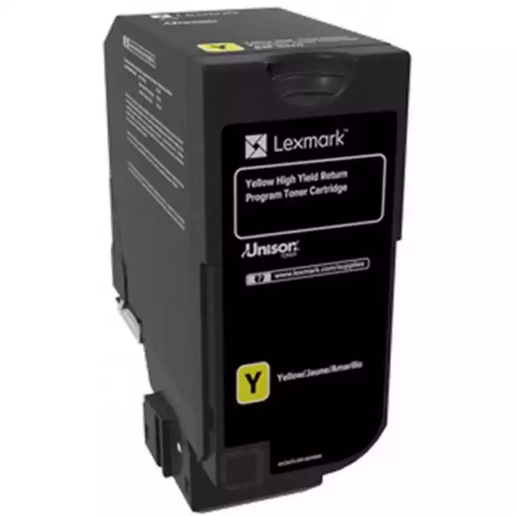 Picture of LEXMARK 84C6HY0 TONER CARTRIDGE HIGH YIELD YELLOW