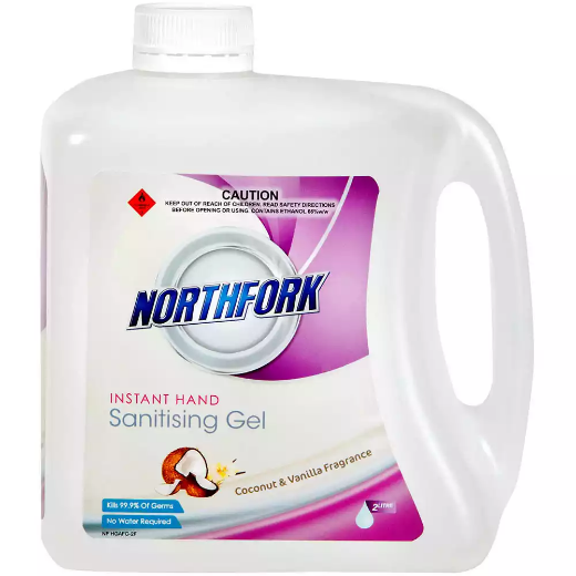 Picture of NORTHFORK INSTANT HAND SANITISER GEL COCONUT AND VANILLA 2 LITRE