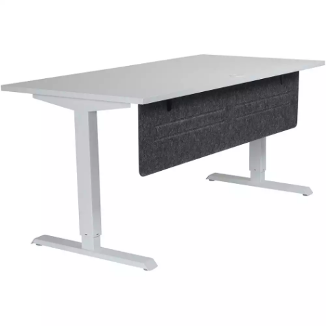 Picture of HEDJ BELOW PET DESK MOUNTED SCREEN 1400 X 340MM CHARCOAL / LIGHT GREY