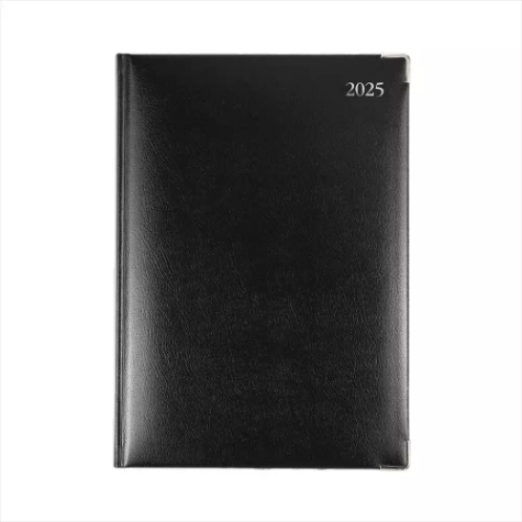 Picture of COLLINS MANAGEMENT 149.B99 DIARY DAY TO PAGE A4 BLACK LEATHER