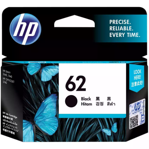 Picture of HP C2P04AA 62 INK CARTRIDGE BLACK