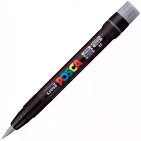 Picture of POSCA PCF-350 PAINT MARKER BRUSH TIP SILVER