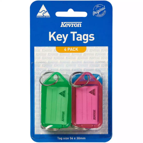 Picture of KEVRON ID5 KEYTAGS ASSORTED PACK 4