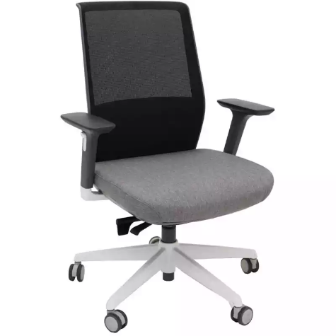 Picture of RAPIDLINE MOTION TASK CHAIR MEDIUM MESH BACK ARMS BLACK/LIGHT GREY