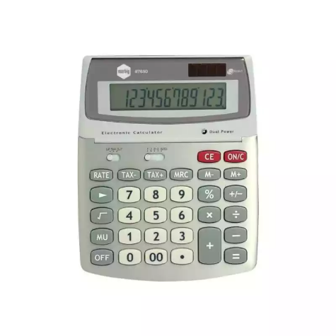 Picture of MARBIG DESKTOP CALCULATOR 12 DIGIT SILVER