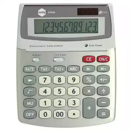 Picture of MARBIG DESKTOP CALCULATOR 12 DIGIT SILVER