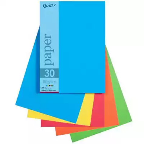 Picture of QUILL COLOURED A5 COPY PAPER 80GSM BRIGHT ASSORTED PACK 250 SHEETS