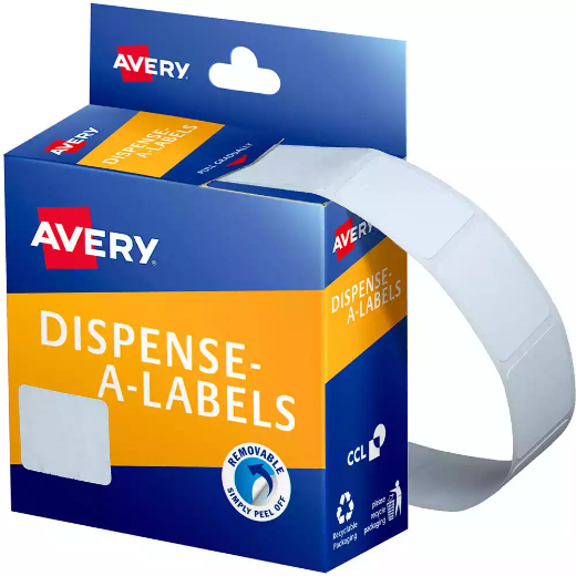 Picture of AVERY 937215 GENERAL USE LABELS 19 X 24MM WHITE BOX 650