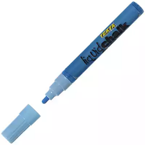 Picture of TEXTA LIQUID CHALK MARKER DRY WIPE BULLET 4.5MM BLUE