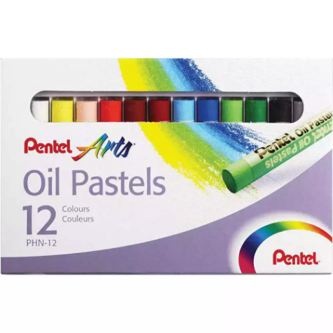 Picture of PENTEL PHN ARTS OIL PASTELS ASSORTED PACK 12