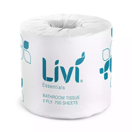 Picture of LIVI ESSENTIALS TOILET TISSUE 2-PLY 700 SHEET CARTON 48