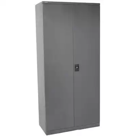 Picture of RAPIDLINE GO SWING DOOR CUPBOARD 3 SHELVES 910 X 450 X 1830MM GRAPHITE RIPPLE