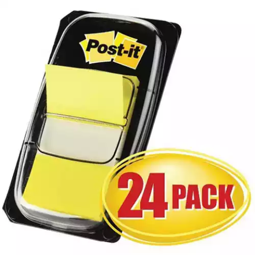 Picture of POST-IT 680-5-24CP FLAGS YELLOW CABINET PACK 24