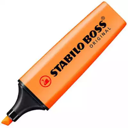 Picture of STABILO BOSS HIGHLIGHTER CHISEL ORANGE