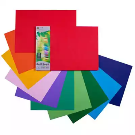 Picture of QUILL BOARD 210GSM A3 ASSORTED PACK 100