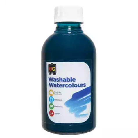 Picture of EDUCATIONAL COLOURS WASHABLE WATERCOLOUR PAINT 250ML TURQUOISE