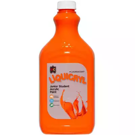 Picture of EDUCATIONAL COLOURS LIQUICRYL JUNIOR STUDENT PAINT 2 LITRE ORANGE