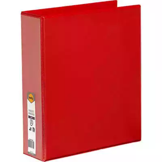 Picture of MARBIG CLEARVIEW INSERT RING BINDER 3D 50MM A4 RED