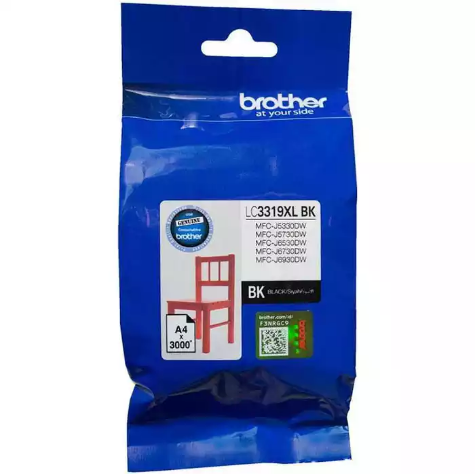 Picture of BROTHER LC3319XLB INK CARTRIDGE HIGH YIELD BLACK