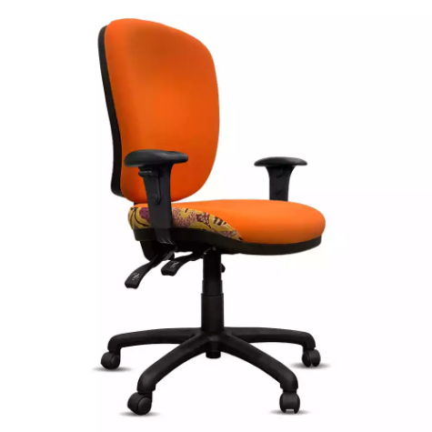 Picture of ORANGE DUST SPECTRUM ALICE OFFICE CHAIR WITH ARMS HIGH BACK 510 X 490 X 960MM GOLDEN ORANGE