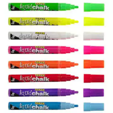 Picture of TEXTA LIQUID CHALK MARKER WET WIPE BULLET 4.5MM YELLOW