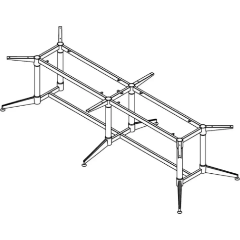 Picture of RAPIDLINE TYPHOON MEETING TABLE FRAME 2742 X 1112MM BLACK