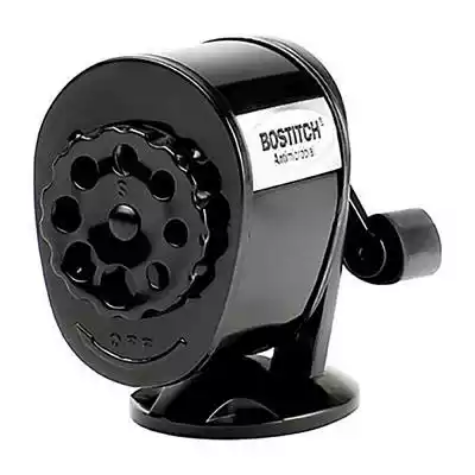 Picture of BOSTITCH ANTIMICROBIAL MANUAL PENCIL SHARPENER MULTI-HOLE BLACK