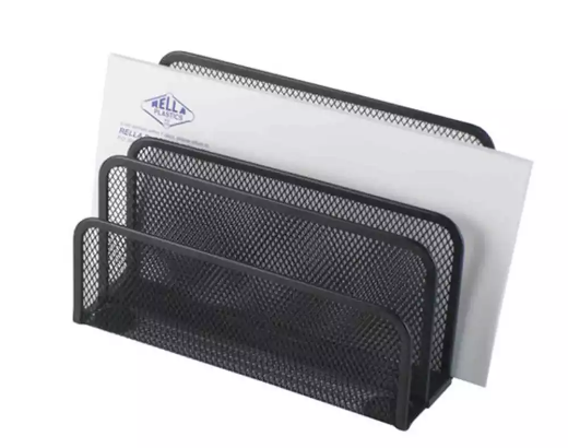 Picture of ITALPLAST WIRE MESH LETTER HOLDER SORTER BLACK