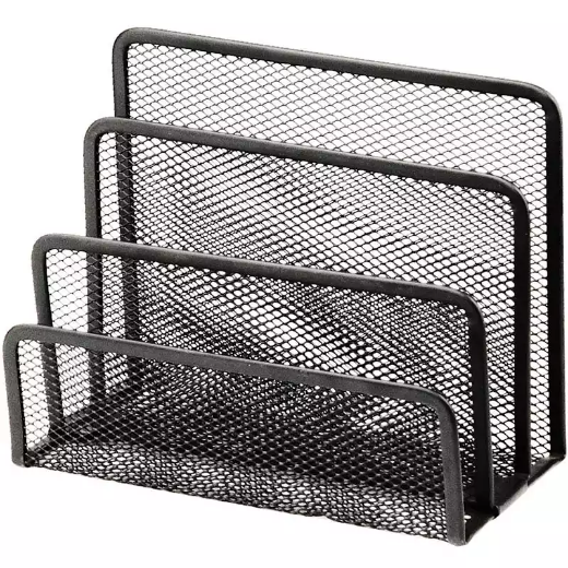 Picture of ITALPLAST WIRE MESH LETTER HOLDER SORTER BLACK