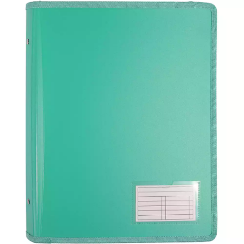 Picture of BANTEX ZIPPER RING BINDER 2D 25MM A4 GREEN