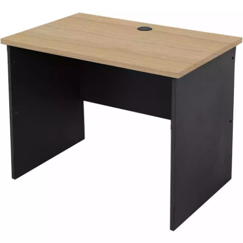 Picture of RAPID WORKER OPEN DESK 900 X 600MM OAK/IRONSTONE