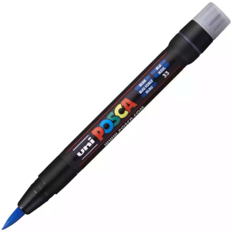 Picture of POSCA PCF-350 PAINT MARKER BRUSH TIP BLUE