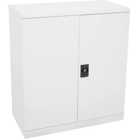 Picture of RAPIDLINE GO SWING DOOR CUPBOARD 2 SHELVES 1015 X 910 X 450MM WHITE SATIN