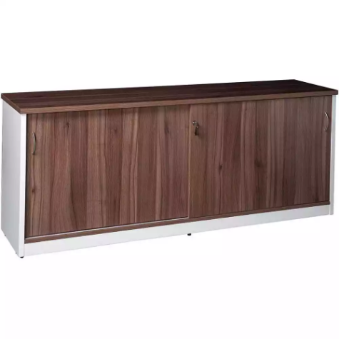 Picture of OM PREMIER CREDENZA SLIDING DOORS LOCKABLE 1800 X 450 X 720MM CASNAN/WHITE