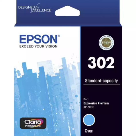 Picture of EPSON 302 INK CARTRIDGE CYAN