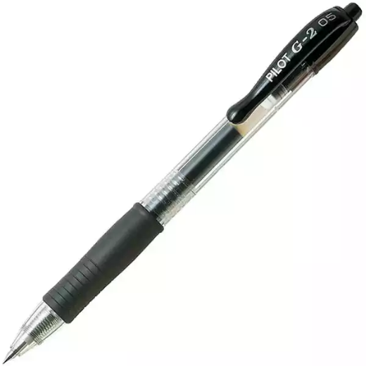 Picture of PILOT G2 RETRACTABLE GEL INK PEN 0.5MM BLACK