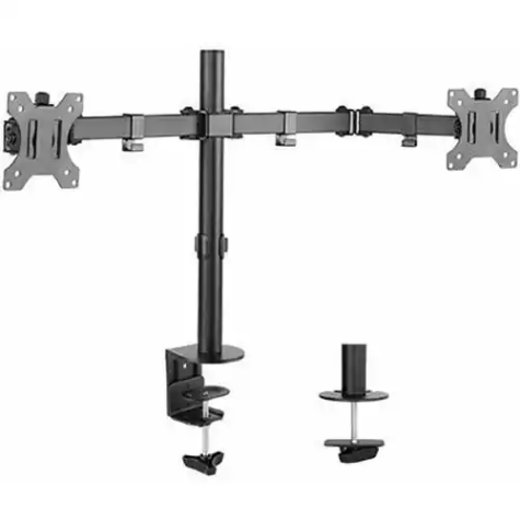 Picture of BRATECK DUAL MONITOR DOUBLE JOINT ARTICULATING ARM BLACK