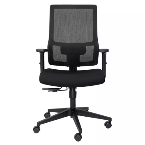 Picture of BURO MANTRA CHAIR MESH BACK WITH ARMS 645 X 585 X 1165MM BLACK