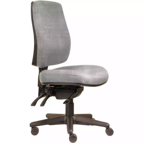 Picture of ERGOSELECT SPARK ERGONOMIC CHAIR HIGH BACK 3 LEVER SEAT SLIDE BLACK NYLON BASE ICE