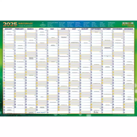 Picture of COLLINS WRITERAZE 11880 QC2 RECYCLED YEAR PLANNER 500 X 700MM