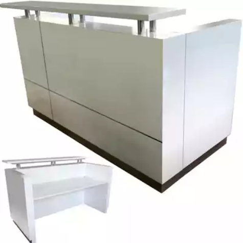 Picture of HUGO RECEPTION COUNTER 1800 X 950 X 1150MM WHITE