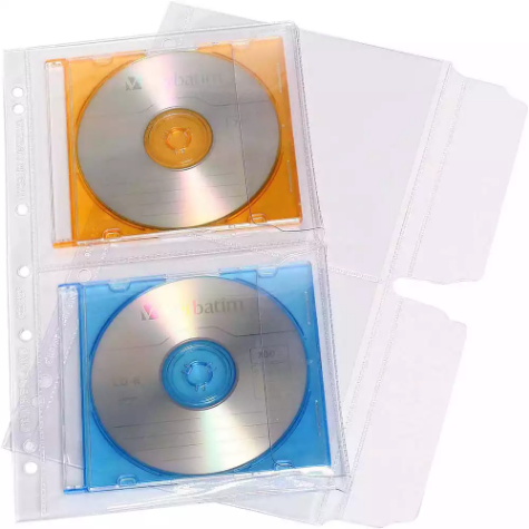 Picture of CUMBERLAND CD/DVD BINDER POCKET PVC CLEAR PACK 10