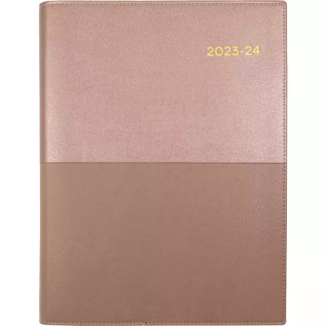 Picture of COLLINS VANESSA FY145.V49 FINANCIAL YEAR DIARY DAY TO PAGE A4 ROSE GOLD