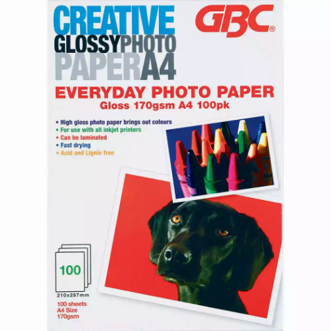 Picture of CREATIVE PHOTO PAPER EVERYDAY 170GSM A4 WHITE PACK 100