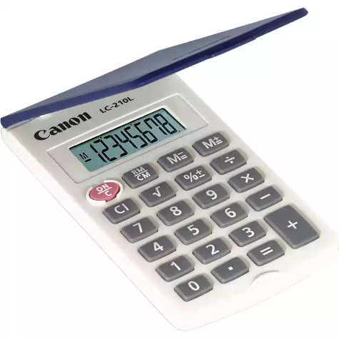 Picture of CANON LC-210L POCKET CALCULATOR HARD COVER 8 DIGIT WHITE